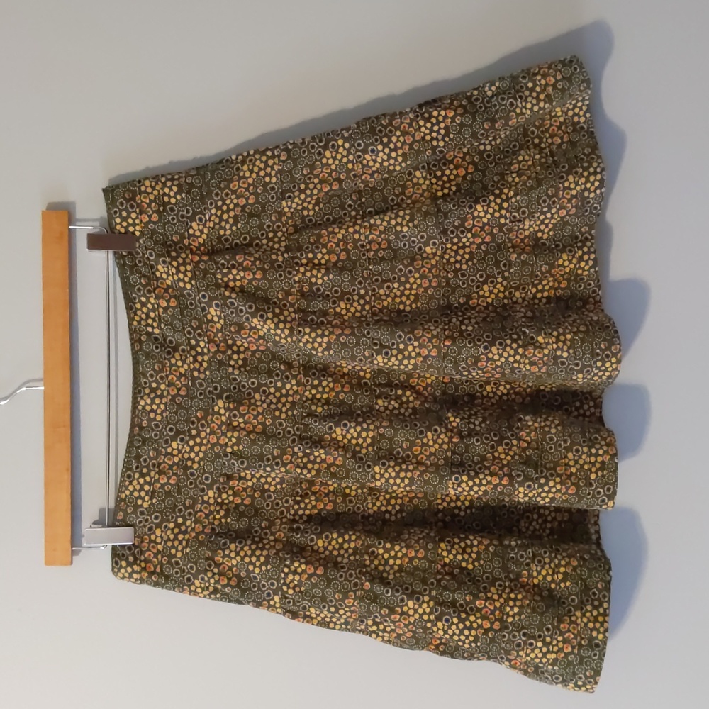 Mossimo Corduroy Olive Green Midi Skirt - Picture 2 of 4